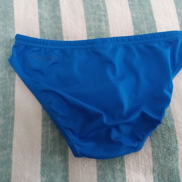 (*) SPEEDO "ENDURANCE" SWIM BRIEF 2" SIDE SEAM, BLUE, SIZE 30" (Pre-Owned) - Picture 2 of 8